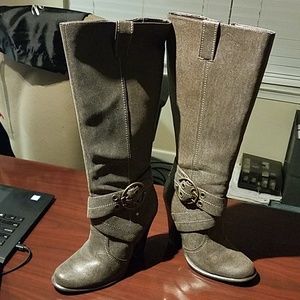 Newport News Tall Buckel Boots